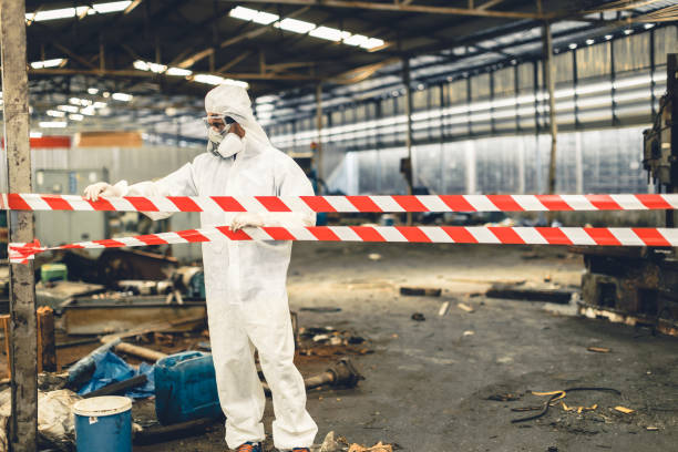Professional Infectious Disease Decontamination technician working in Waterbury, CT